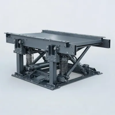 mechanical dock leveler shock absorbing system